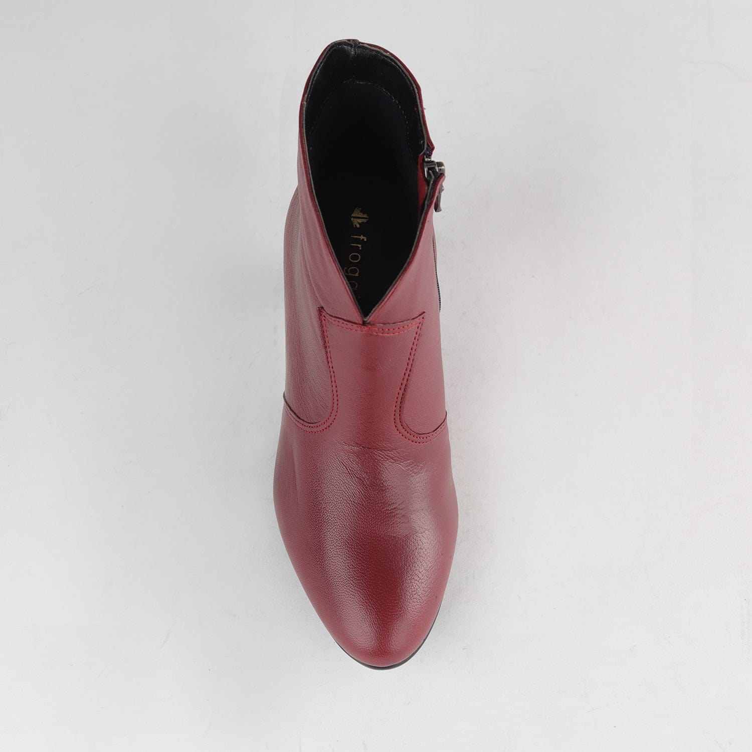 Factory Shop Shoes Pointed Ankle Boot in Red - 12528