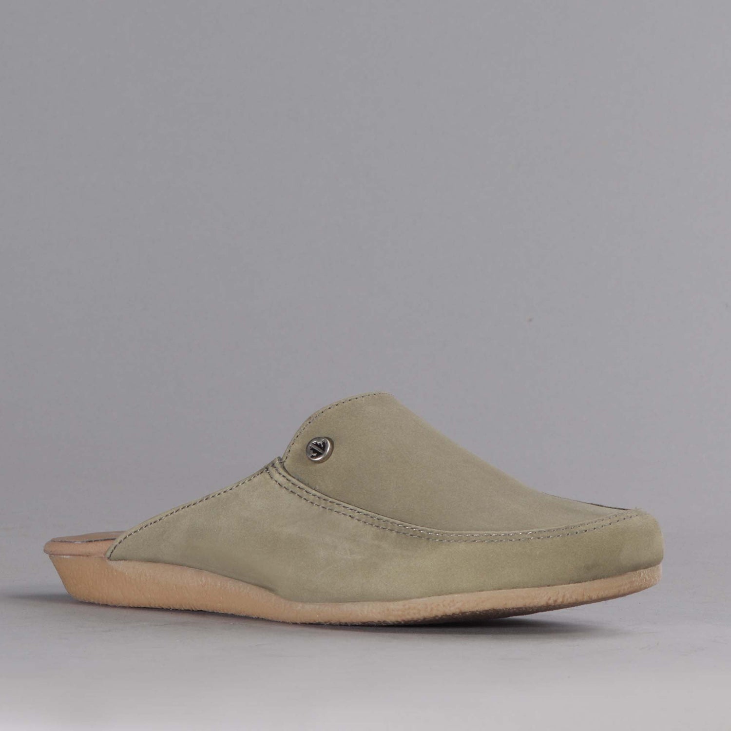 Factory Shop Shoes Slip-on Mule in Olive - 12542