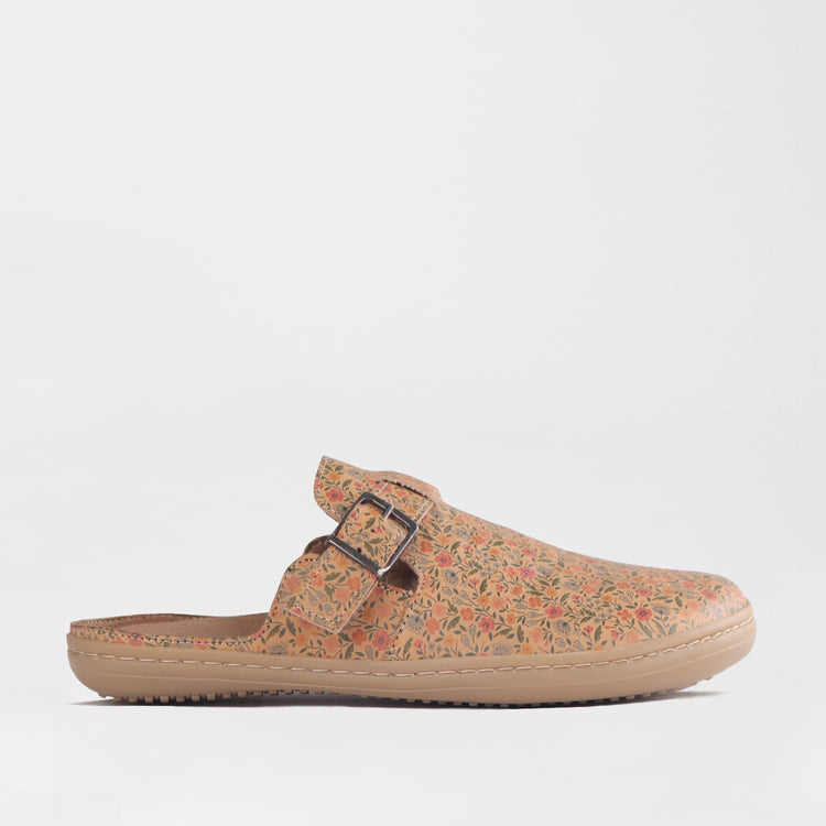 Froggie floral Leather Clogs – Barefoot Comfort Technology – Froggie Shoes