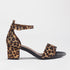 Froggie Closed back ankle strap sandal in Cheetah Print - 11879 - single side. 