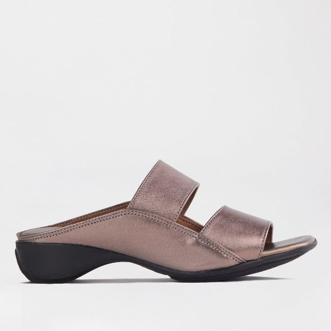 Froggie Shoes 4 / Lead Pearl / 12317 Slip-on Mule Sandal in Lead Pearl- 12317