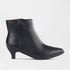 Froggie Shoes Ankle Boots 3 / Black / 12983 Froggie Women’s Kitten Heel Ankle Boot Black Leather - 12983