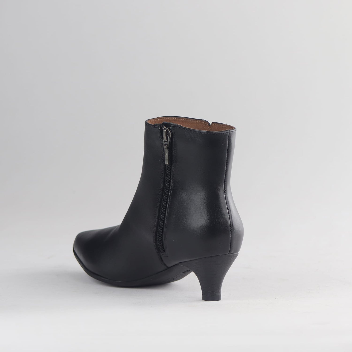 Froggie Shoes Ankle Boots Froggie Women’s Kitten Heel Ankle Boot Black Leather - 12983