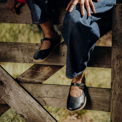 Froggie Shoes Barefoot Barefoot Mary Jane- Removable Footbed