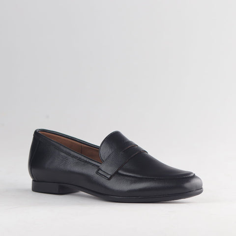 Froggie Shoes Loafers Froggie Women's Loafer -Black Leather - 13029