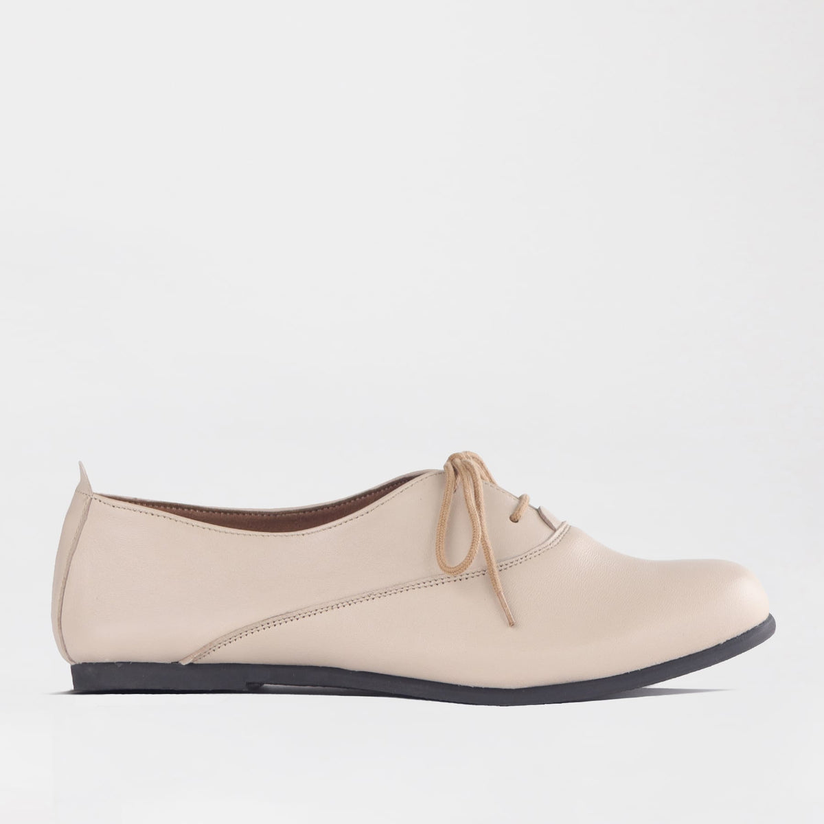 Froggie Shoes Pumps 4 / Ivory / 13116 Oxford derby lace-up loafer