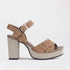 Froggie Shoes Sandals 3 / Floral Multi / 12676 High Heel Platform Sandal