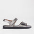 Froggie Shoes Sandals 3 / Pewter / 13054 Flatform Velcro Sandal