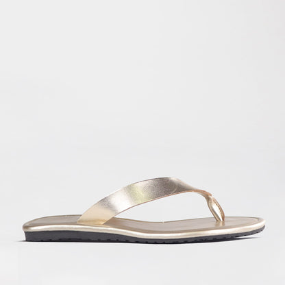 Froggie Shoes Sandals 4 / gold / 13156 Slip Slop Sandal