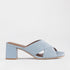 Froggie Shoes Sandals 4 / Pale Blue / 12738 Block Heel Mule Sandal