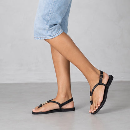 Froggie Shoes Sandals Flat Thong Sandal with Adjustable Trim