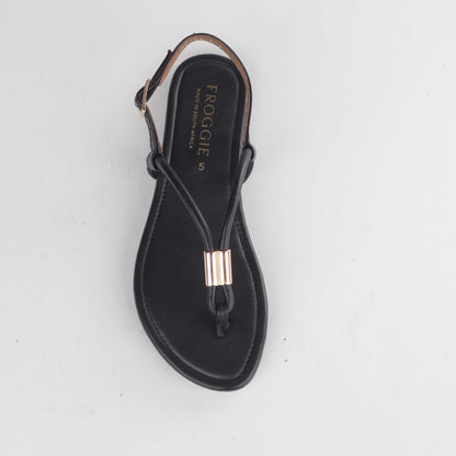 Froggie Shoes Sandals Flat Thong Sandal with Adjustable Trim