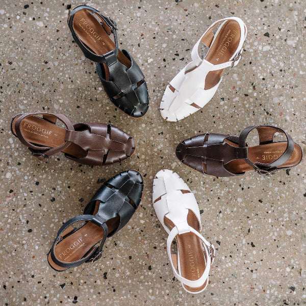 Froggie Shoes Sandals Mid Heel Fisherman Sandal