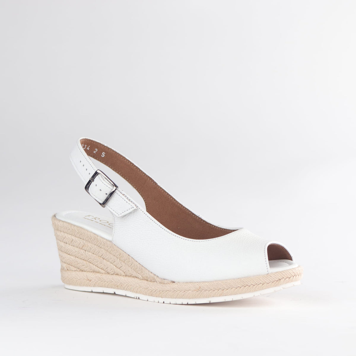 Froggie Shoes Sandals Slingback Wedge Peep toe Espadrille