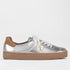Froggie Shoes Shoes 12795 / Multi Silver / 4 Retro Lace-up Sneaker in Silver Multi -12795