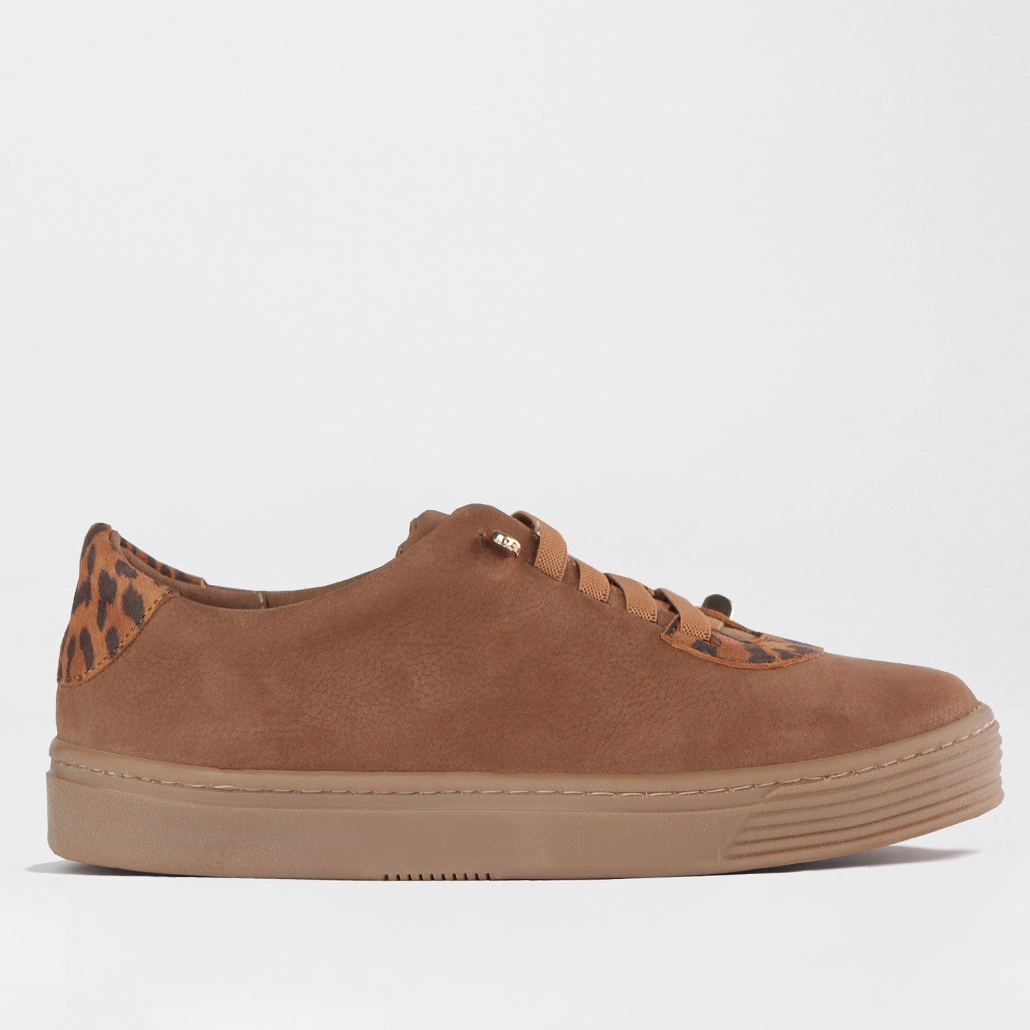 Froggie Shoes Shoes 12843 / Multi Tobacco / 4 Elasticated lace-up Sneaker with Removable Footbed in Tobacco Multi - 12843