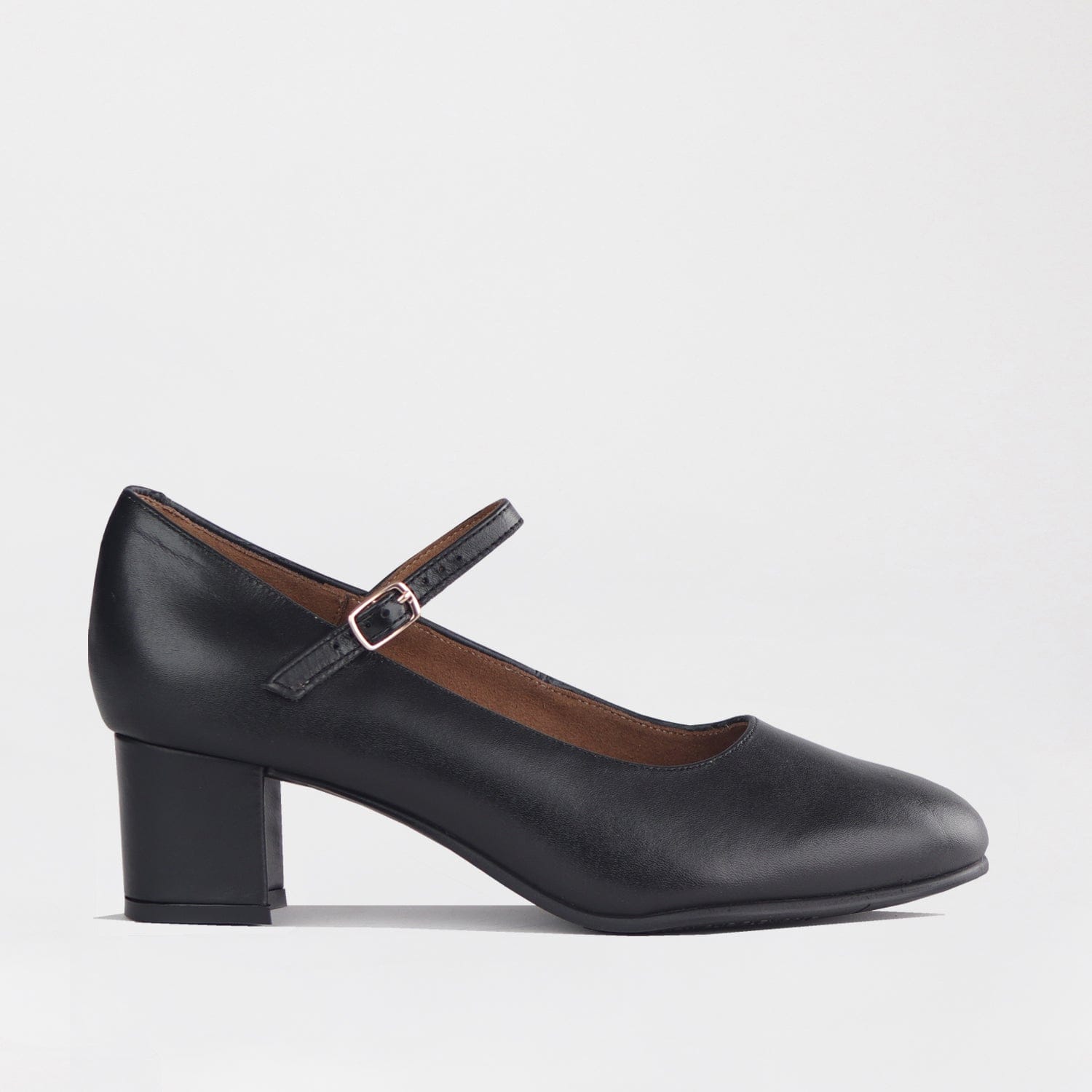Froggie Shoes Shoes 3 / Black / 13020 Mary Jane With Block Heel in Black - 13020