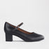 Froggie Shoes Shoes 3 / Black / 13020 Mary Jane With Block Heel in Black - 13020