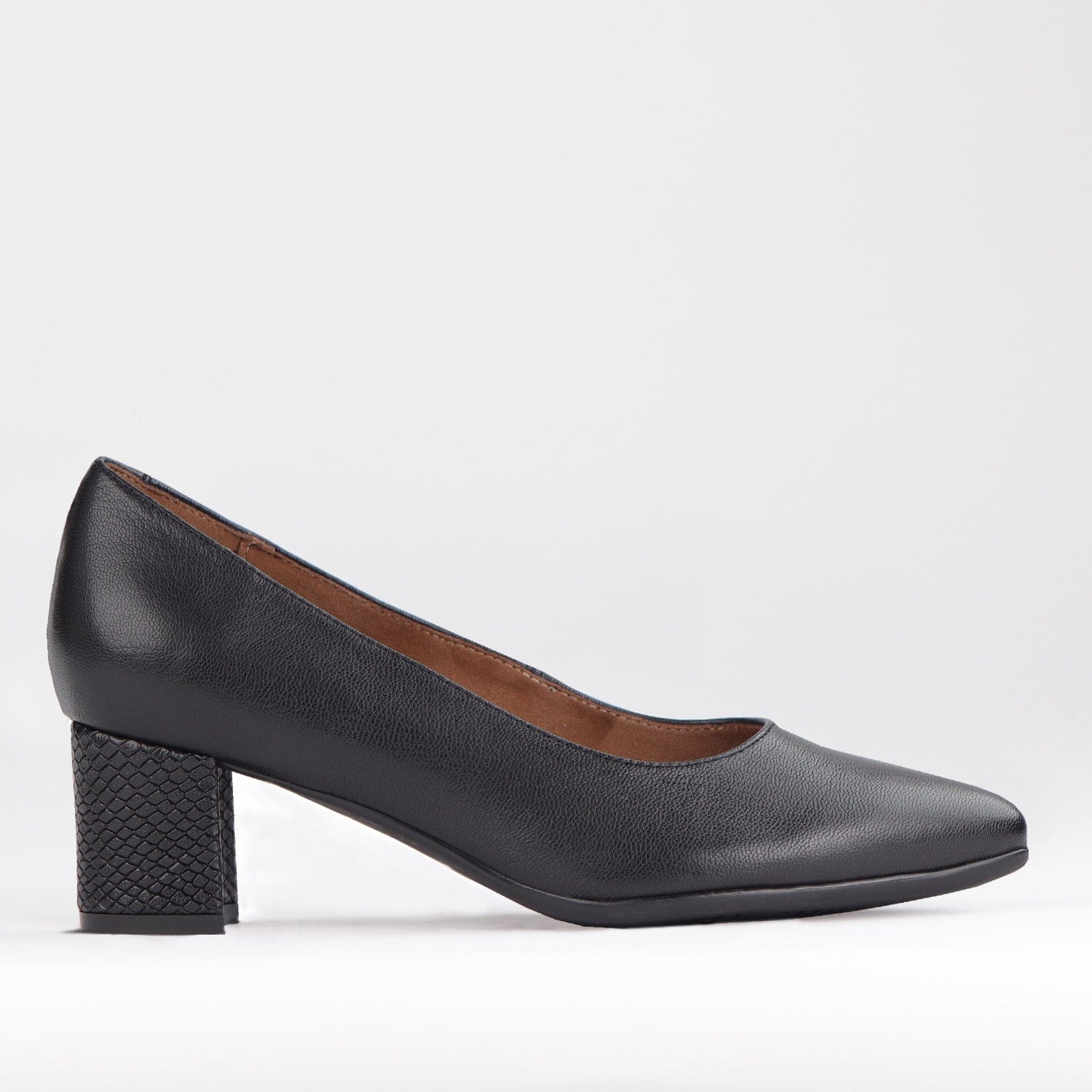Froggie Shoes Shoes 3 / Black Multi / 12604 Pointed Block Heel Court Shoes in Black - 12604