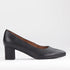 Froggie Shoes Shoes 3 / Black Multi / 12604 Pointed Block Heel Court Shoes in Black - 12604