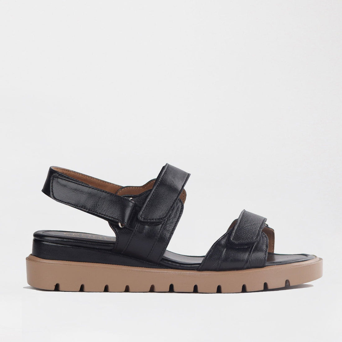 Froggie Shoes Shoes 3 / Black Multi / 12667 Triple Velcro straps Sandal in Black Multi - 12667