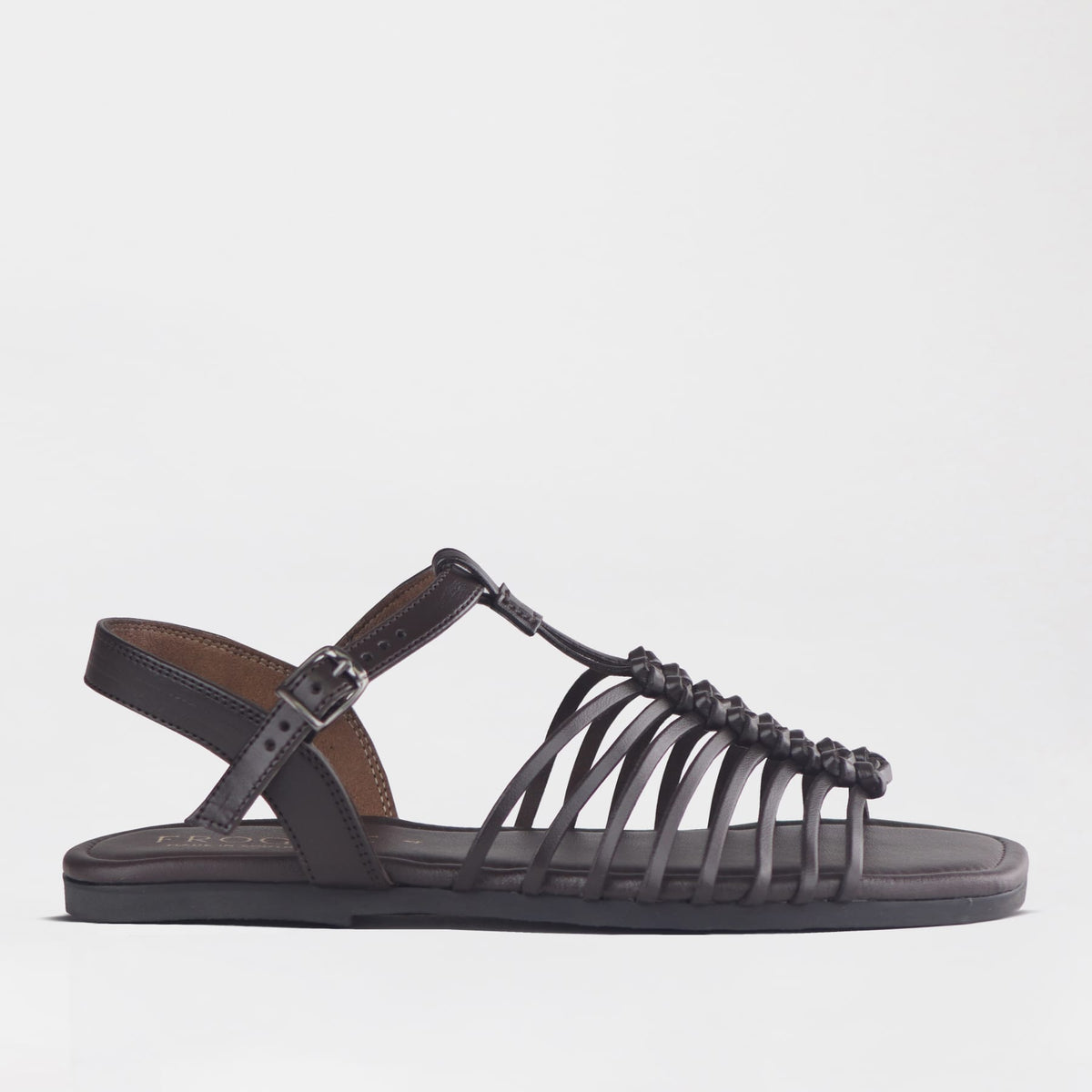 Froggie Shoes Shoes 3 / Brown / 13069 Strappy Flat Sandal