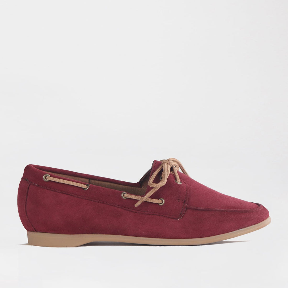 Froggie Shoes Shoes 3 / Burgundy / 12971 Froggie Women’s Boat Shoe- Burgundy Suede - 12971