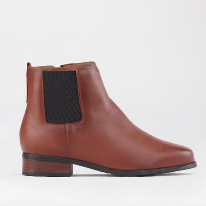 Froggie Shoes Shoes 3 / Chestnut / 12603 Chelsea Ankle Boots in Chestnut - 12603