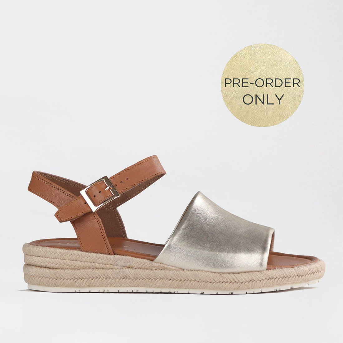 Froggie Shoes Shoes 3 / Gold Multi / 12966 Espadrille Wedge Sandal in Gold - 12966