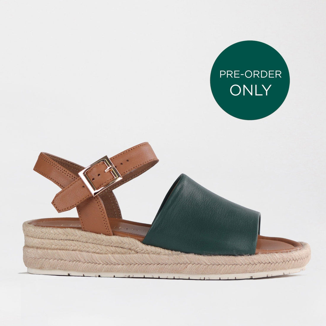 Froggie Shoes Shoes 3 / Pine Multi / 12966 Espadrille Wedge Sandal in Pine - 12966