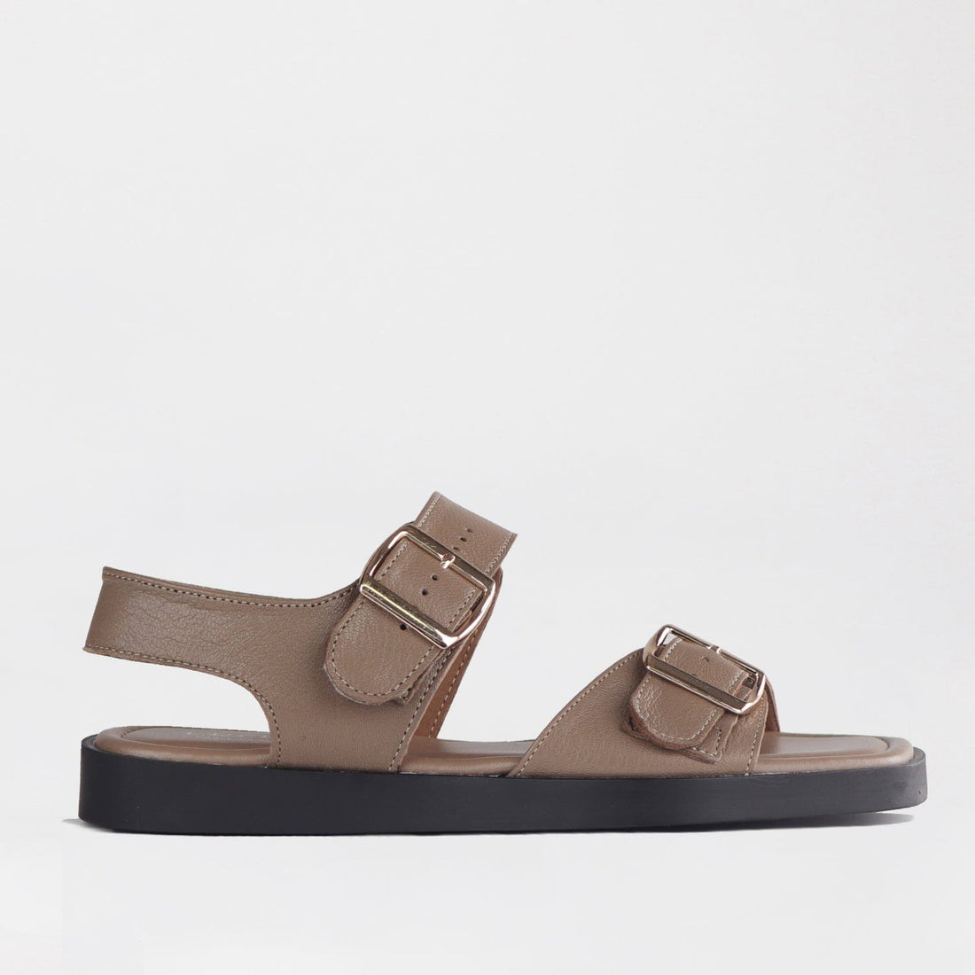 Froggie Shoes Shoes 3 / Stone / 12881 Double Buckle Sling Sandal in Stone - 12881