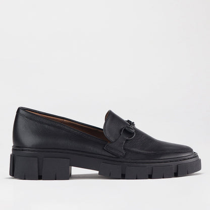Froggie Shoes Shoes 36 / Pine / 12587 Loafer with Chunky Sole in Black - 12772