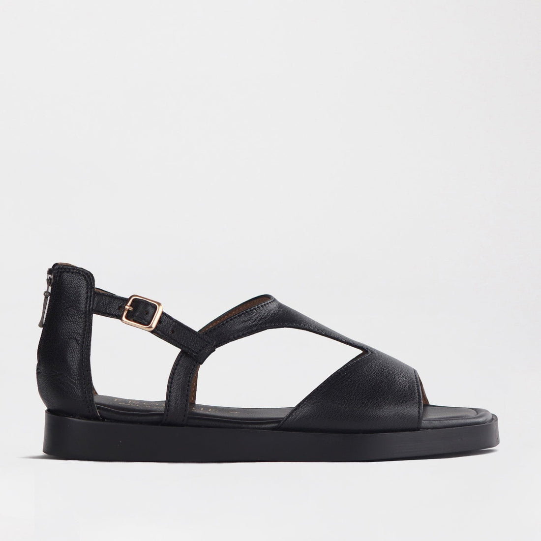 Froggie Shoes Shoes 4 / Black / 12888 Close Back T-Bar Flat Sandal in Black - 12888