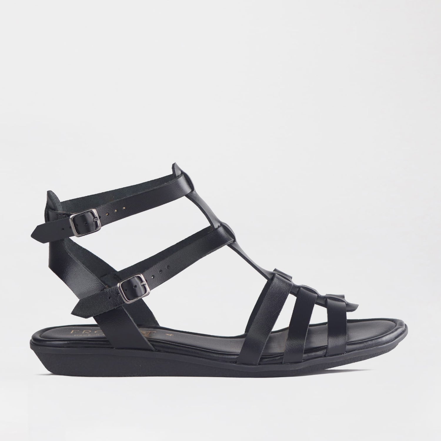 Froggie Shoes Shoes 4 / Black / 13135 Gladiator Sandal