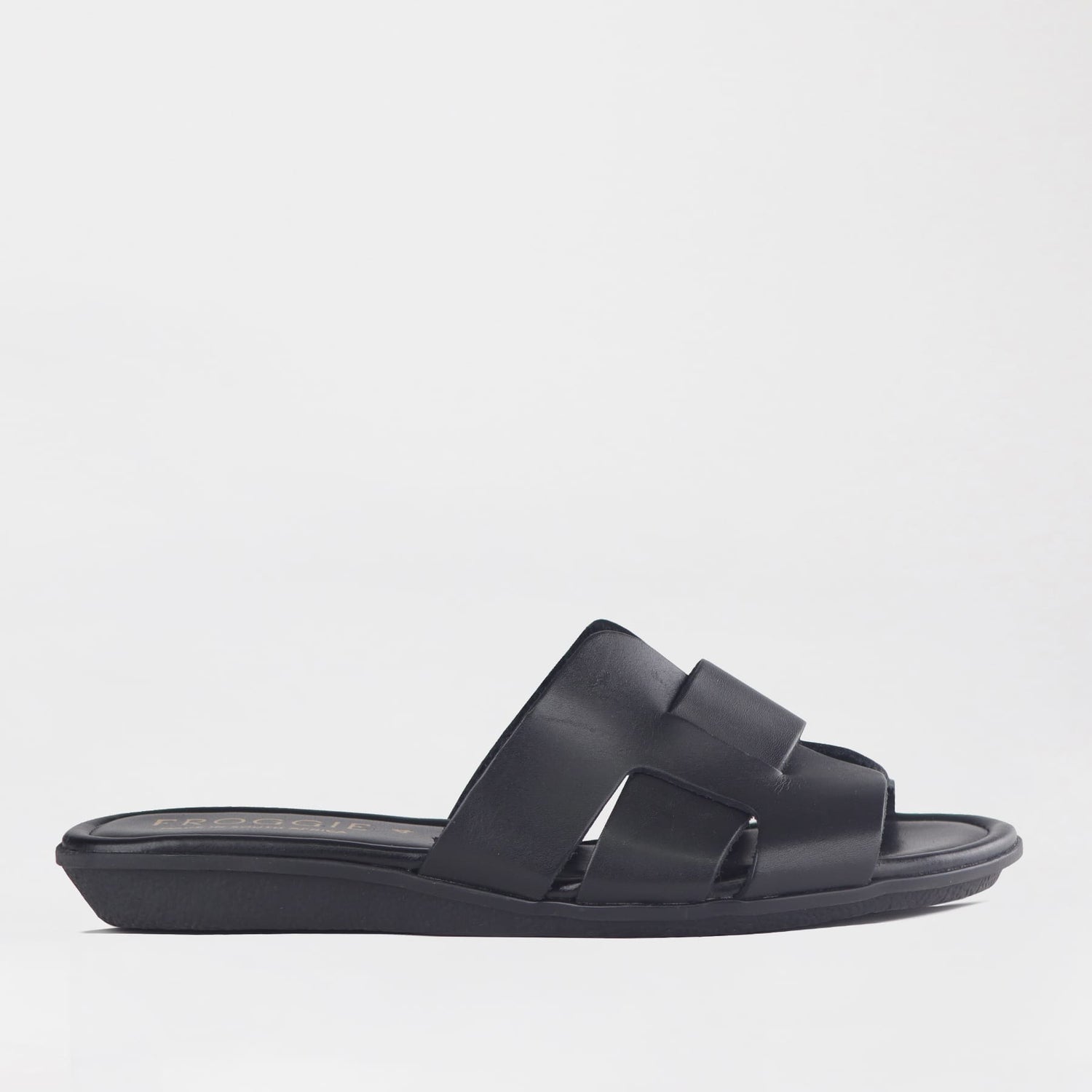 Froggie Shoes Shoes 4 / Black / 13145 Mule Flat Sandal