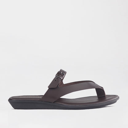 Froggie Shoes Shoes 4 / Brown / 13136 Flat Buckle Thong