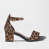 Froggie Shoes Shoes 4 / Cheetah Tan Multi / 11879 Closed back ankle strap sandal in Cheetah Print - 11879