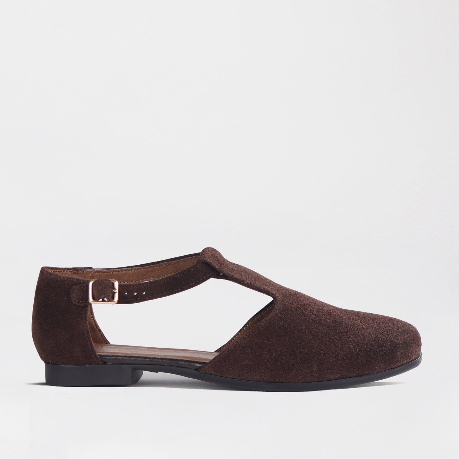 Froggie Shoes Shoes 4 / Choc brown / 13028 Mary Jane flat with a T-strap twist in Brown - 13028