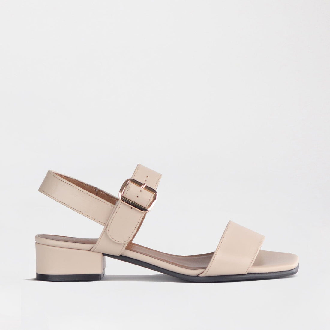 Froggie Shoes Shoes 4 / Ivory / 12408 Block Heel Slingback in Ivory - 12408