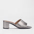 Froggie Shoes Shoes 4 / Pewter / 12968 Block Heel Mule Sandal