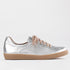 Froggie Sneakers, Leather Sneakers, Lace-up Sneakers - silver