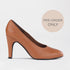 Froggie Shoes Shoes 4 / Tan / 12825 Stiletto Court Shoe in Nude golden - 12825