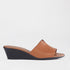 Froggie Shoes Shoes 4 / Tan / 13146 Wedge Mule Sandal