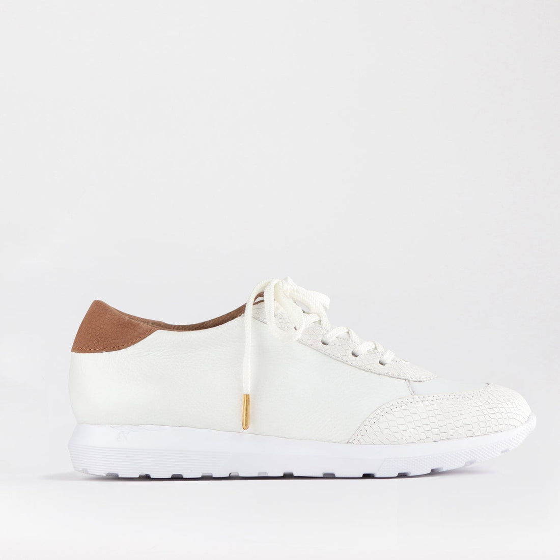 Froggie Shoes Shoes 4 / White Multi / 12594 Lace-up Sneaker in White - 12594