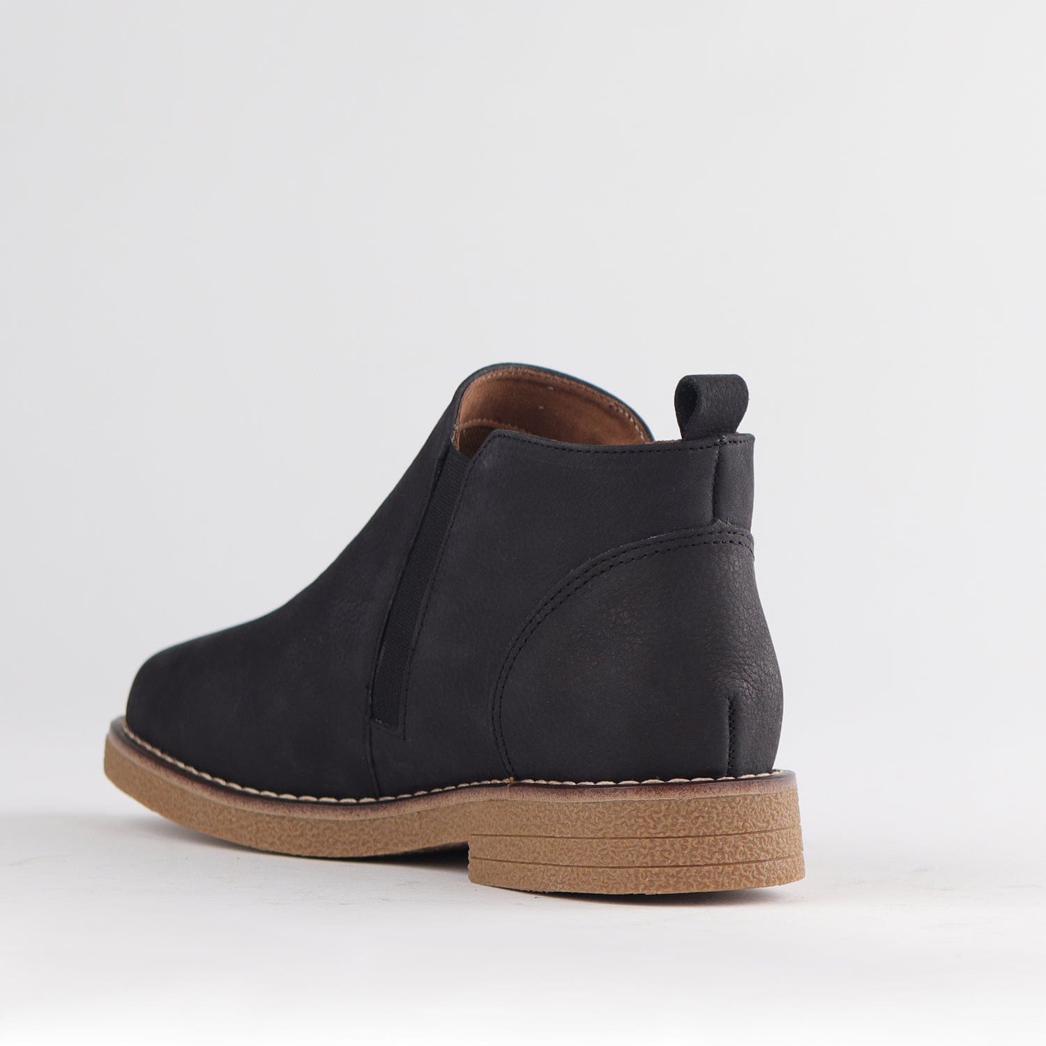 Froggie Shoes Shoes Ankle Boot with Gold Zip in Black - 12777