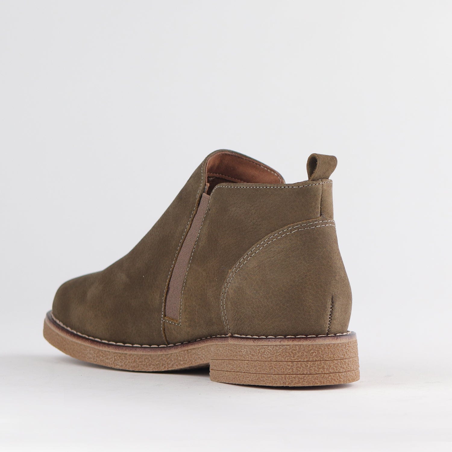 Froggie Shoes Shoes Ankle Boot with Gold Zip in Forest - 12777