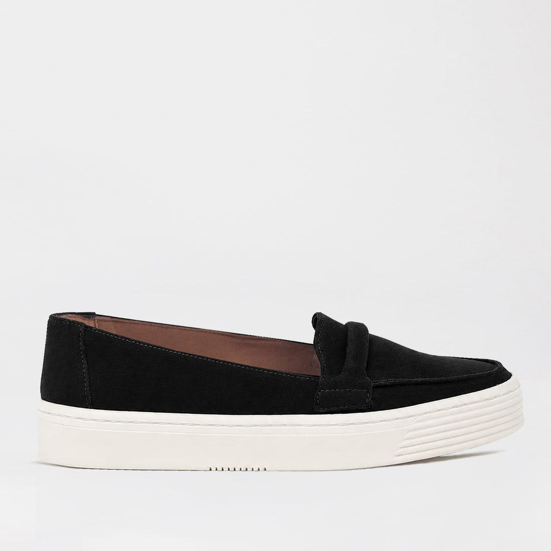 Froggie Shoes Shoes Black / 4 / 12991 Froggie Women’s Suede Loafer- Sneaker Sole- Black Suede -12991