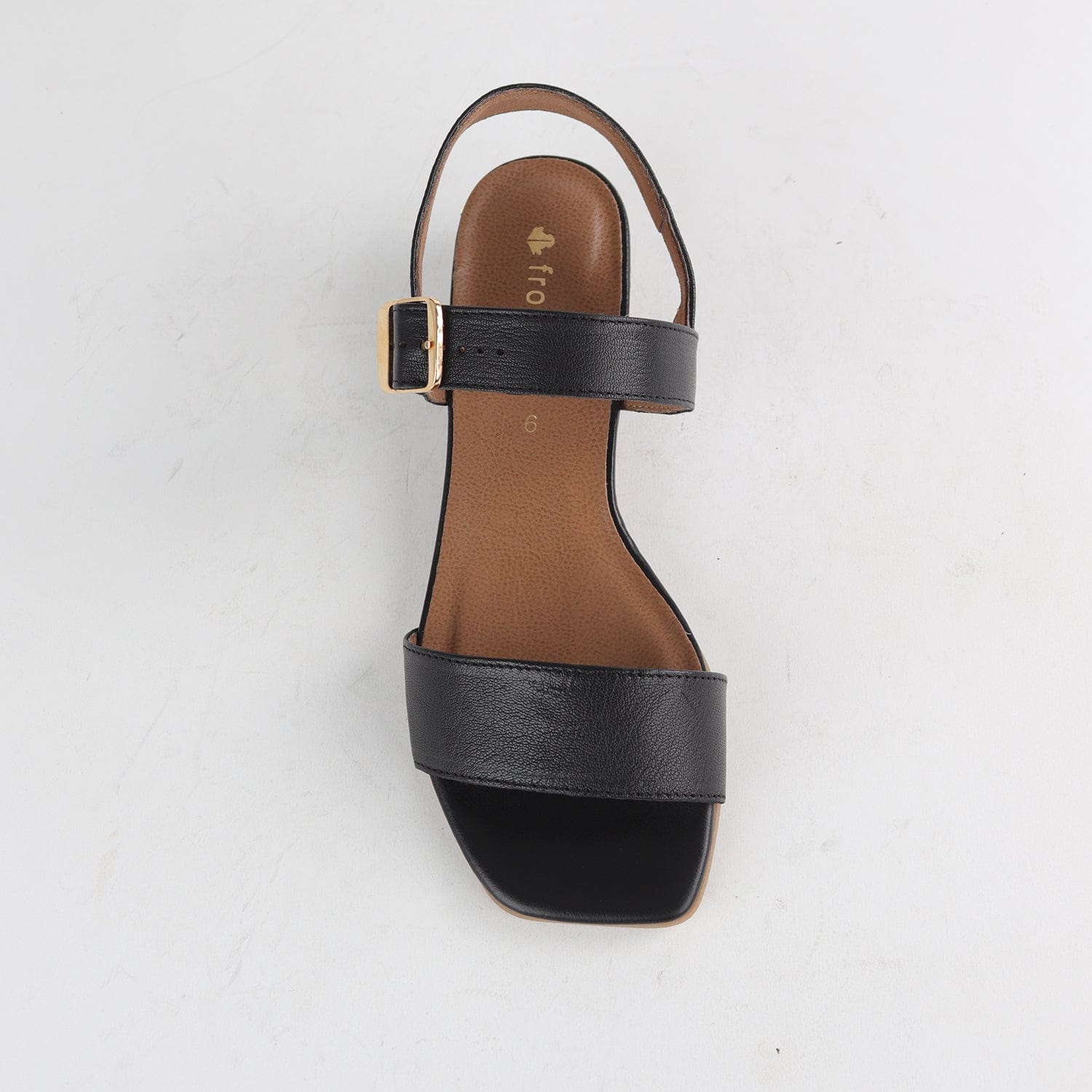 Froggie Shoes Shoes Block Heel Sandal in Black - 12408