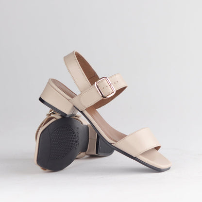 Froggie Shoes Shoes Block Heel Slingback in Ivory - 12408