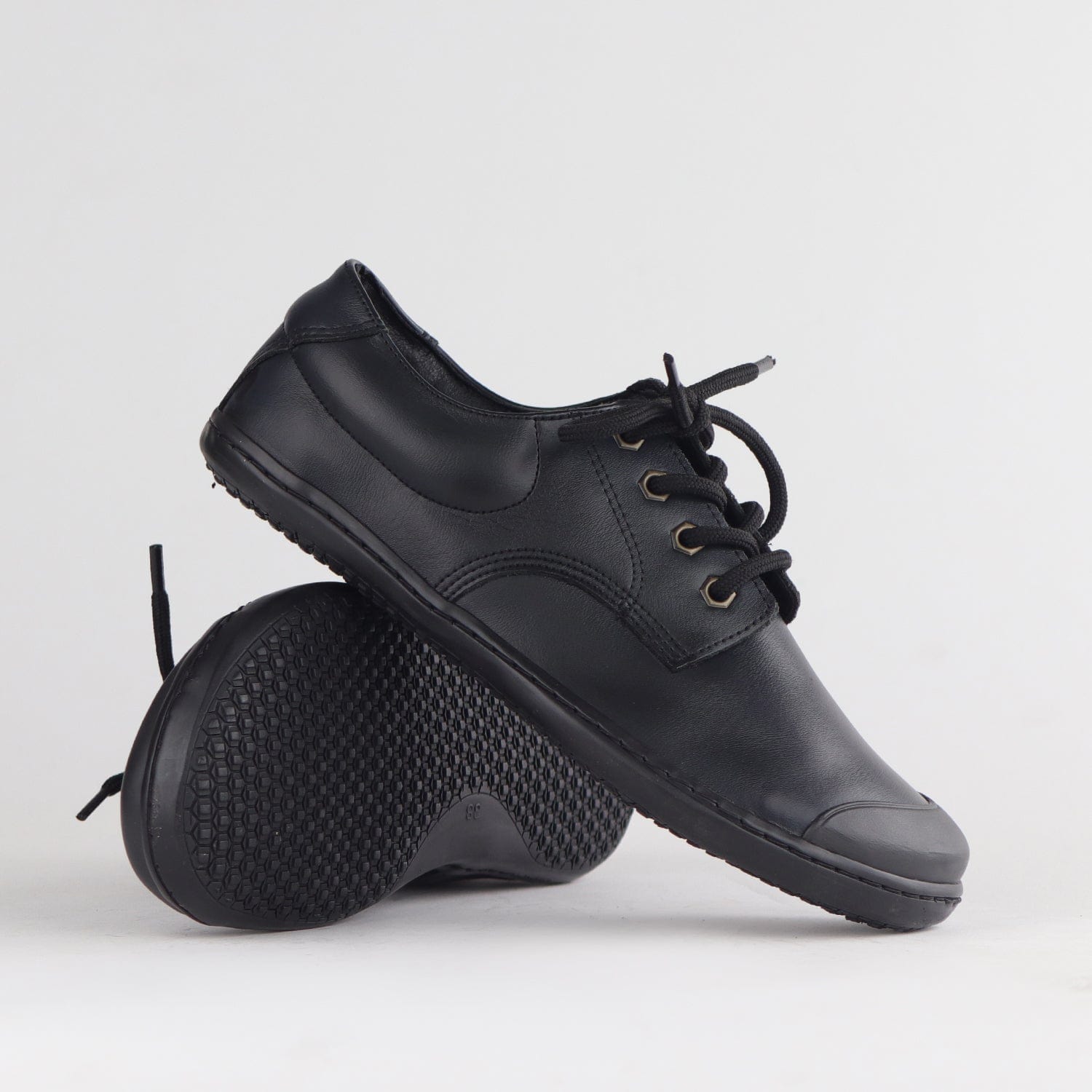 Froggie Shoes Shoes Boys Lace-up School Shoe in Black Sizes 34-38 - 7824